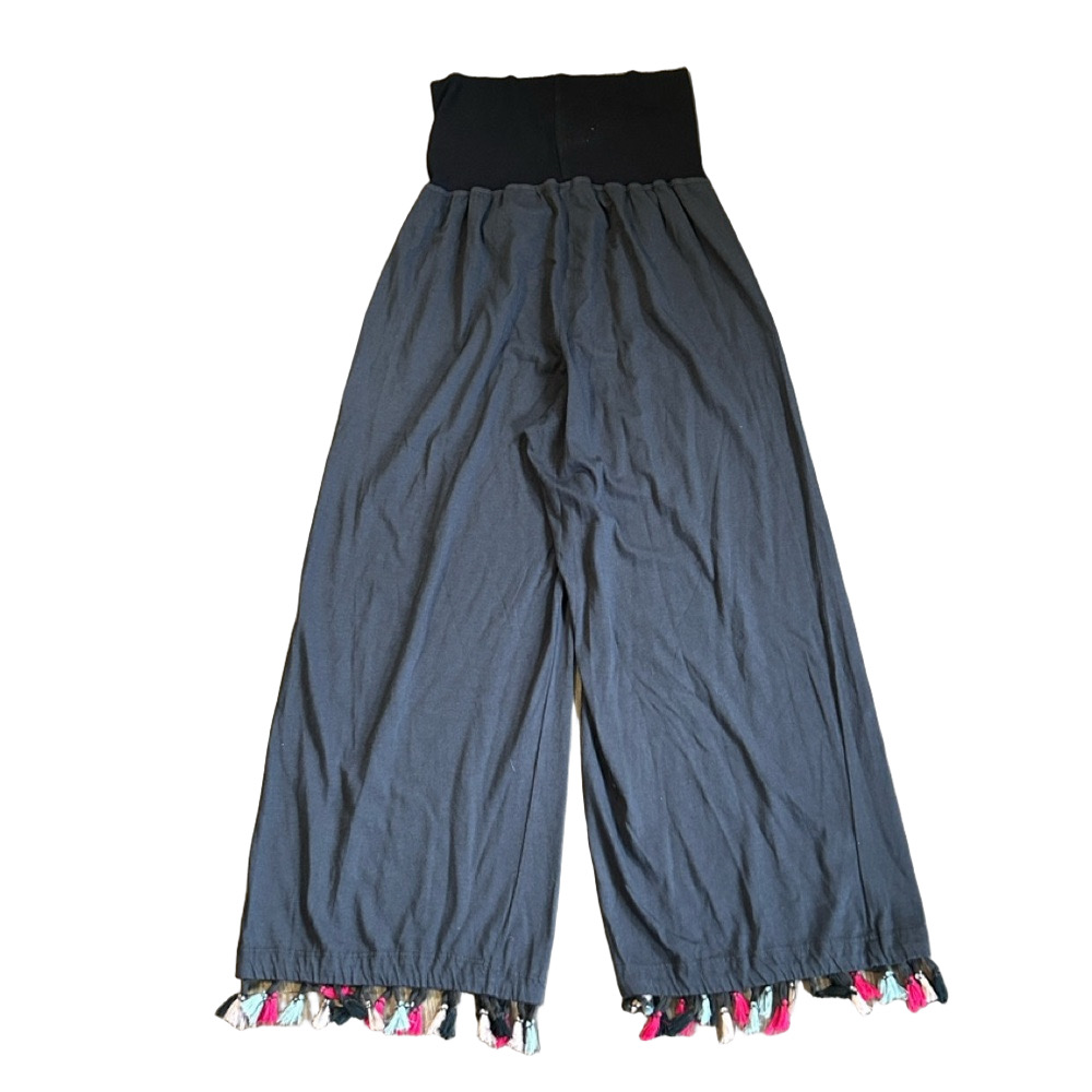 Michael Stars off black / gray Cropped loose pants SZ SMALL NWT